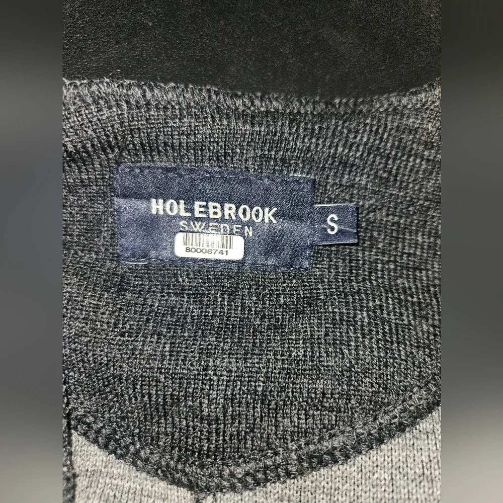 Holebrook Sweden Women's Gray 100% Wool Long Line Button-down Cardigan Size S